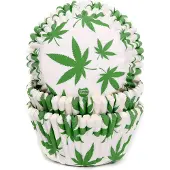House of Marie Cupcake Vormpjes - Marihuana - pk/50 - Baking Cups voor Muffins en Cupcakes
