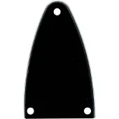 Boston LRC-26-B truss rod cover, black, 2 ply, black - white