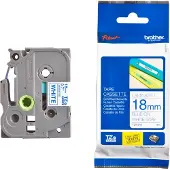 Brother Tape TZe-243 Blauw op wit (18 mm)