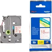Brother TZe-242 Tape Rood op wit (18 mm)