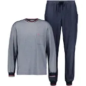 Hajo Marine blauwe heren pyjama | Maat 56