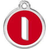 Red Dingo Hondenpenning 30 mm letter i