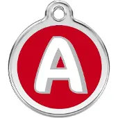 Red Dingo Hondenpenning 30 mm letter A