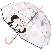 Disney Minnie Mouse paraplu - licht roze - D89 cm - voor kinderen - Paraplu's