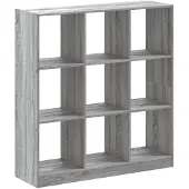 vidaXL Boekenkast 102x32x108 cm bewerkt hout grijs sonoma eikenkleurig
