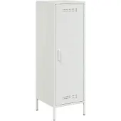 vidaXL Hoge kast 36x39x113 cm staal wit