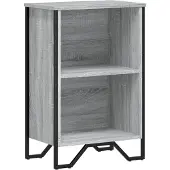 vidaXL Boekenkast 50x31x74,5 cm bewerkt hout grijs sonoma eikenkleur