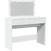 vidaXL Kaptafel met LED-verlichting 100x40x120 cm wit