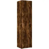 vidaXL Hoge kast 45x42,5x185 cm bewerkt hout gerookt eikenkleurig