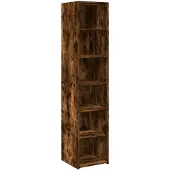 vidaXL Hoge kast 40x41x185 cm bewerkt hout gerookt eikenkleurig