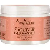 SheaMoisture , Curl & Shine Haarmasker, Kokos & Hibiscus, 11,5 oz (326 g)
