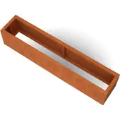 Geroba Artesa rechthoekige plantenbakken cortenstaal 2000x400x400 mm