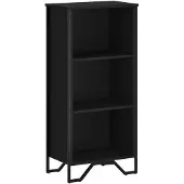 vidaXL Boekenkast 50x31x106 cm bewerkt hout zwart