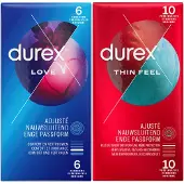 Durex - Love Condoooms 6 Stuks & Thin Feel Condooms 10 Stuks - Pakket