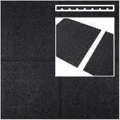 Intergard Rubberen tegels zwart 1000x1000x65mm prijs per m2