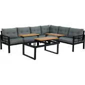 Intergard Aluminium loungeset Genua 6 personen