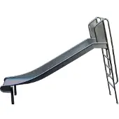 Intergard Glijbaan RVS voor speeltoestellen met trap (platformhoogte 200cm)
