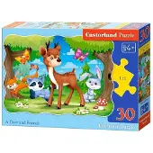 Castorland , Een herten en vrienden, 30 stuks, 30 stukken, Animatie, 4 jaar/jaren