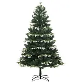 vidaXL Kunstkerstboom met scharnieren en sneeuw 120 cm