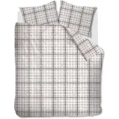 Rivièra Maison Dekbedovertrek Brody Zand Flanel-260 x 200 / 220 cm | Extra Breed