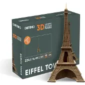 Cartonic -Eiffeltoren-3D puzzel- DIY- Frankijk- Parijs- Kinderen en volwassenen- puzzel