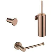 Regn Accessoireset Toilet - Geborsteld Koper Pvd - Messing - Accessoires, Toilet accessoires, Toilet accessoires sets - 8720297698491