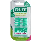 Gum Soft-Picks Comfort Flex - Tandenstokers - Mint - 40 stuks (3x)
