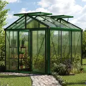 GFP 235 x 235 cm Tuinkas, Groene poedercoating RAL 6005
