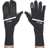 SpatzWear Spatz Glovz Race Handschoenen met uitklapbaar windblokkerend omhulsel Zwart || Maat: S