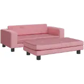 vidaXL Hondenmand met verlengstuk 100x50x30 cm fluweel roze