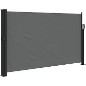 vidaXL Uitschuifbaar zijluifel antraciet 120x500 cm