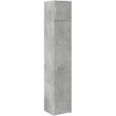 vidaXL Opbergkast smal 40x42,5x225 cm bewerkt hout betongrijs