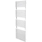 VIPERA Vesuvio enkele handdoekradiator 60 x 180 cm centrale verwarming mat wit zij- en middenaansluiting 1.469W
