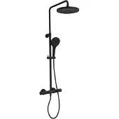 Blaufoss Onos 250 thermostatische kraan regendoucheset Mat Zwart