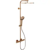 Blaufoss Round 300 thermostatische regendoucheset Brushed Rosegold