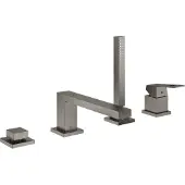 GROHE Badcombinatie Eurocube Viergats Hard Graphite Geborsteld