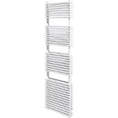 VIPERA Vesuvio dubbele handdoekradiator 50 x 180 cm centrale verwarming mat wit zij- en middenaansluiting 1799W