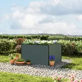 GFP 119 x 119 x 77 cm Moestuinbak, Antraciet
