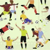 IHR Servetten "Fussball" 33x33 cm