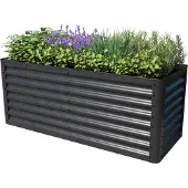 PRIMEYARD 150 x 60 x 60 cm Moestuinbak, staal, antraciet