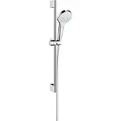 Hansgrohe Croma S - Doucheset - met glijstang Vario Unico Croma - 65 cm - Select-knop bediening - wit/chroom