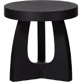 Woood Tala Bijzettafel - MDF Fineer - Zwart - 45x45x45