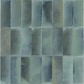 Valence Technology Pinot wandtegel 7.5x20cm turchese glans