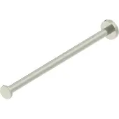 Regn 1-lids Telescopische Handdoekhouder 38cm - Geborsteld Nikkel PVD - Messing - Accessoires, Handdoekhouders, Handdoekstangen - 8720297699115