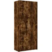 vidaXL Hoge kast 80x42,5x185 cm bewerkt hout gerookt eikenkleurig