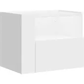 vidaXL Nachtkastje wandgemonteerd 45x30x35 cm wit