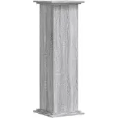 vidaXL Plantenstandaard 33x33x100 cm bewerkt hout grijs sonoma eiken