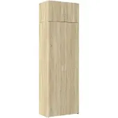 vidaXL Opbergkast 70x42,5x225 cm bewerkt hout sonoma eikenkleurig