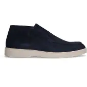 Manfield Donkerblauwe suède boots | Maat 45