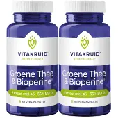Vitakruid 2x Groene Thee & Bioperine 60 vegancapsules
